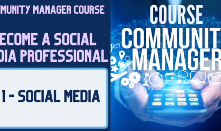 COMMUNITY MANAGER COURSE 1 SOCIAL MEDIA